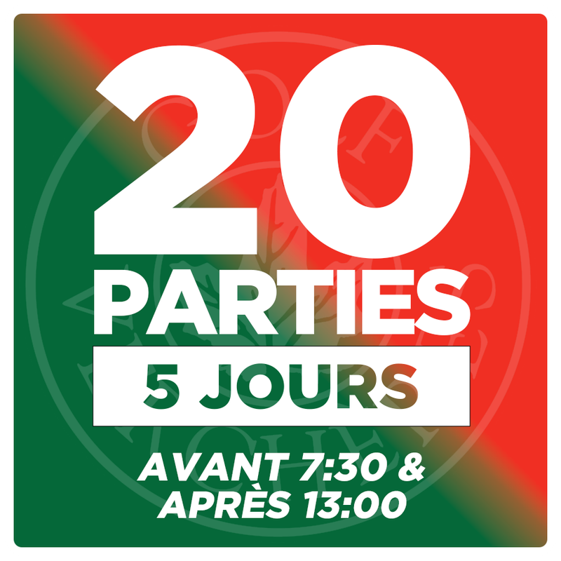 PROMO EXPOGOLF - 20 Parties - 5 Jours - Avant 7:30 &amp; Après 13:00