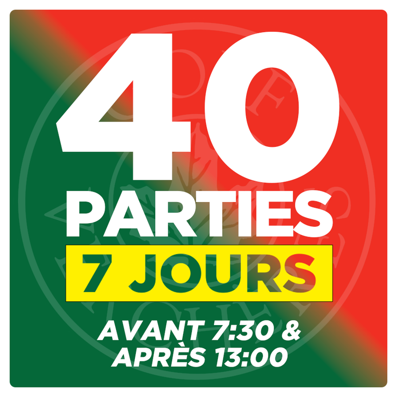 PROMO EXPOGOLF - 40 Parties - 7 Jours - Avant 7:30 &amp; Après 13:00