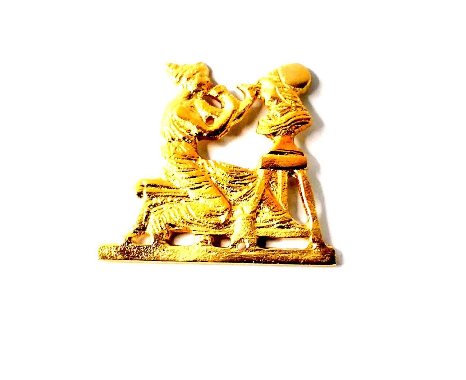 Fregio figura donna che scolpisce - 54x52mm  (art-100/21)