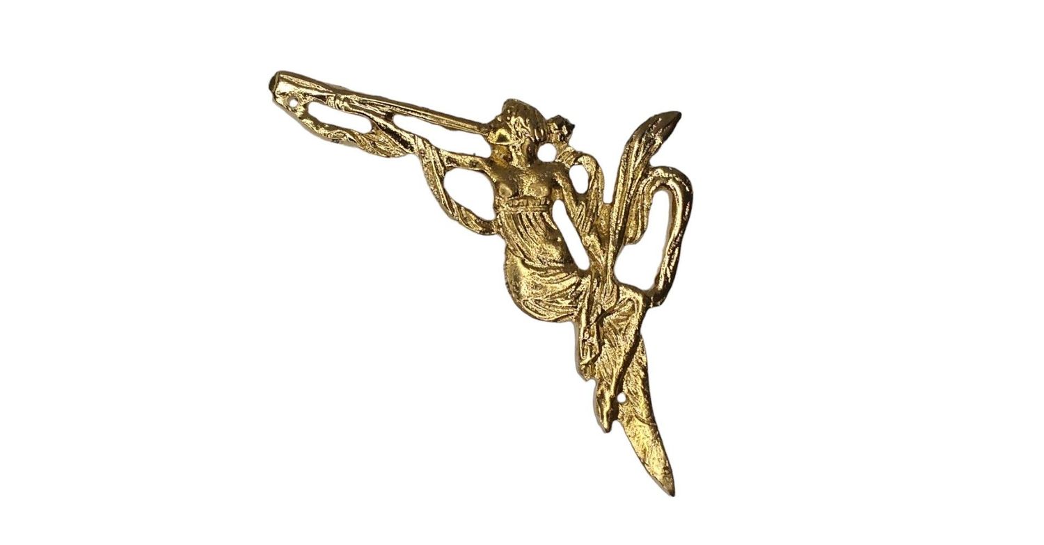 Fregio Impero donna con tromba  (art-100/123), VERSO: dx