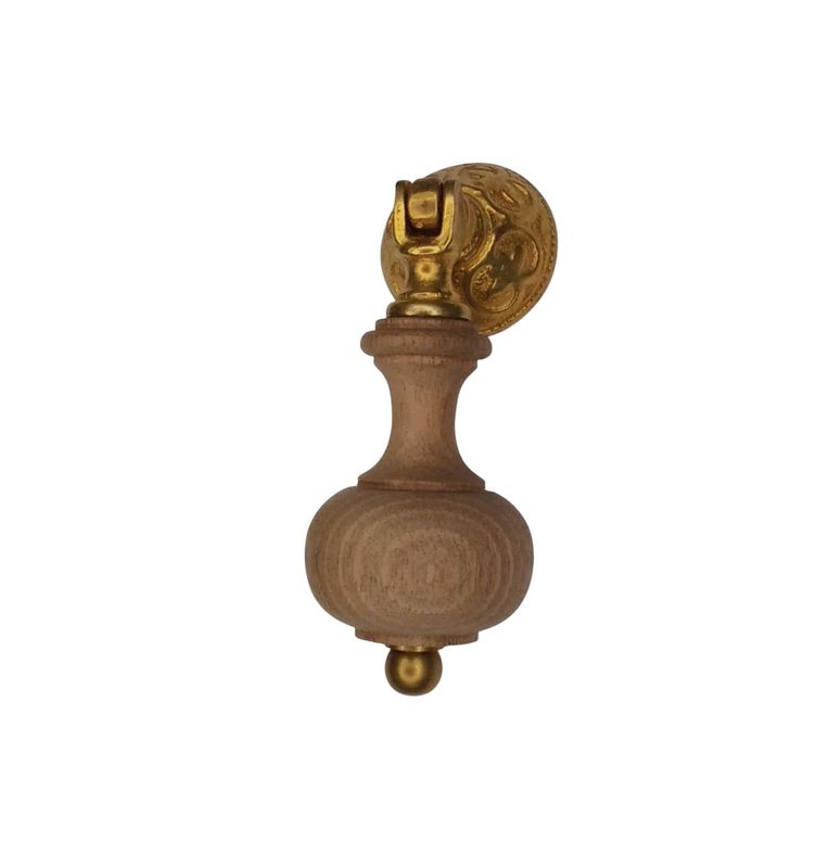 Pendente Fine 800 legno/ottone  (art-L97)