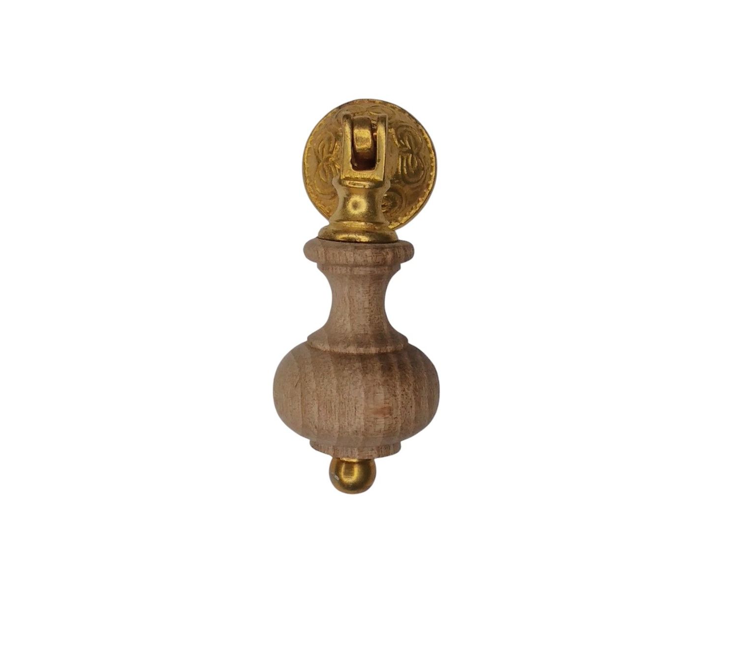 Pendente Fine 800 legno/ottone  (art-L97), Dimensione: L