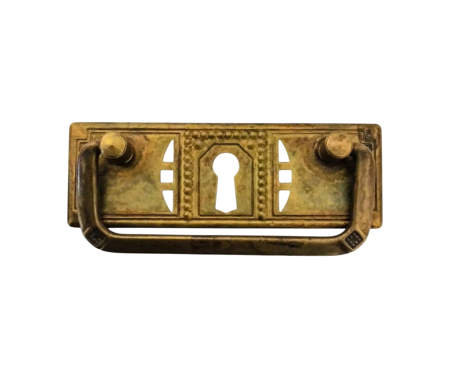 Maniglia pendente  traforata primi '900 - 95mmx33mm  (art-06324F.C. 06324 S.F.C)