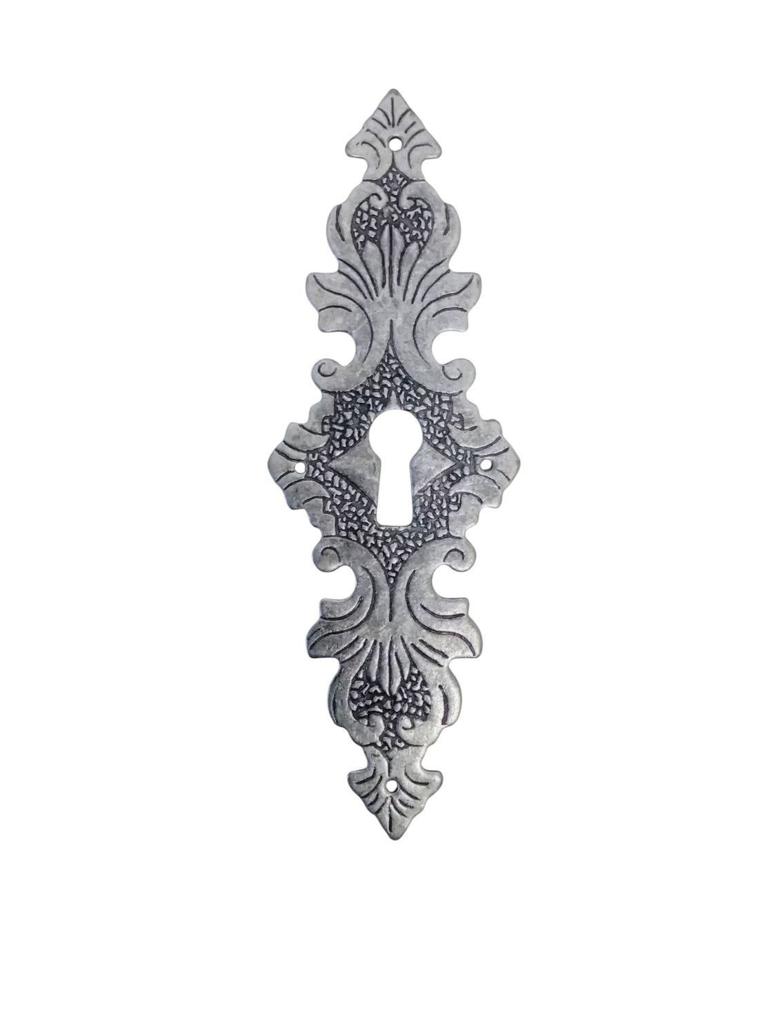 Bocchetta Fine 800 verticale in ottone finitura argento vecchio   (art-9022/A6 L-9022/B6 S), Dimensione: L