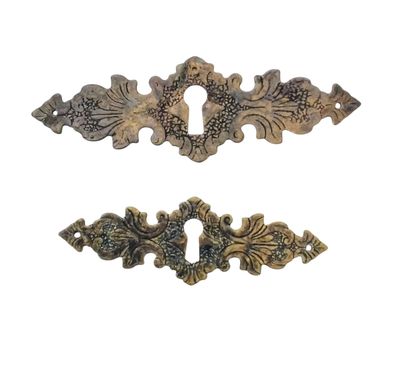 Bocchetta Fine 800 orizzontale in ottone anticato (art-9022/A3 L-9022/B3 S)