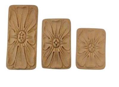 Fregio rettangolo  pasta di legno   (art-45074 S-M-L)