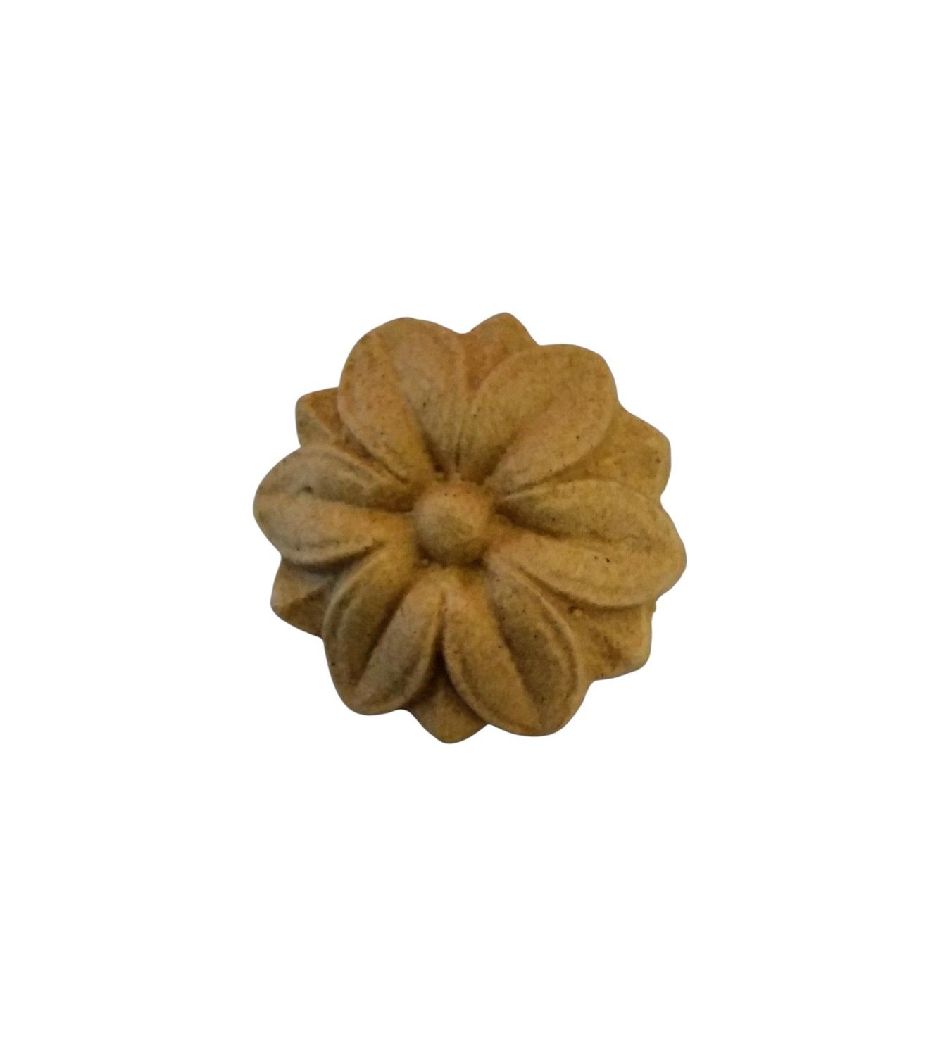 Fregio Pasta di legno fiore sei petali - diametro 40mm (art-45066) Fregio Pasta di legno fiore sei petali - diametro 40mm (art-45066)