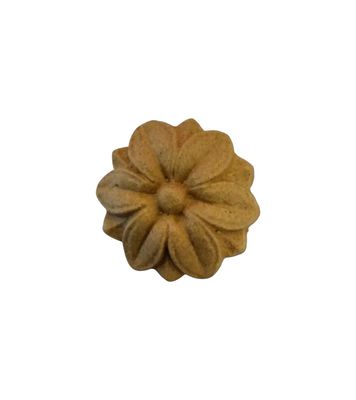 Fregio Pasta di legno fiore sei petali  - diametro 40mm  (art-45066)
