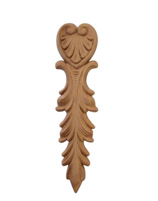 Fregio Legno cuore + foglia- 155x40mm (art-45117) Fregio Legno cuore + foglia- 155x40mm (art-45117)