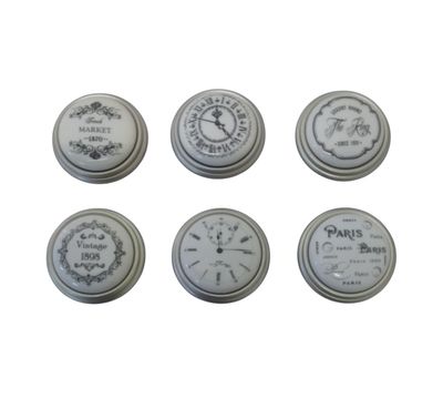 Pomo in ceramica argento Nottingham diametro 35mm (art-P77AN) Pomo in ceramica argento Nottingham diametro 35mm (art-P77AN)