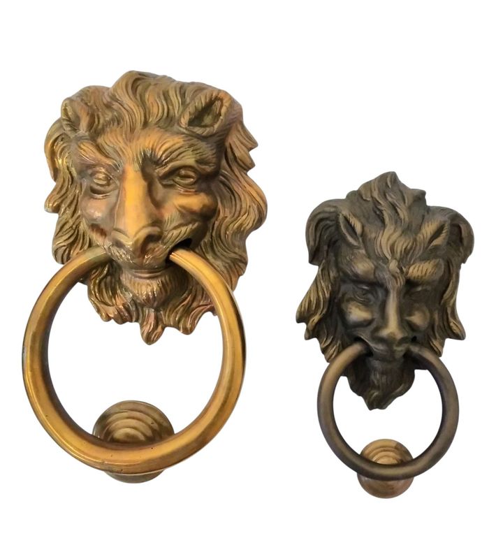 Battente leone da porta   (art-500/17 GRANDE 500/18 PICCOLO)
