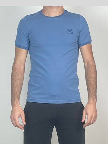 T-shirt en Coton logo brodé sur la Poitrine