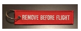 Remove Before Flight Key Ring