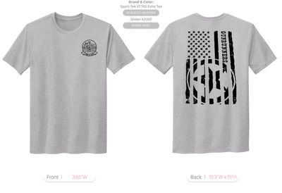 Gray Squadron Gunrunners Flag Logo T-Shirt (Sizes L to 4X) Gray Squadron Gunrunners Flag Logo T-Shirt (Sizes L to 4X)