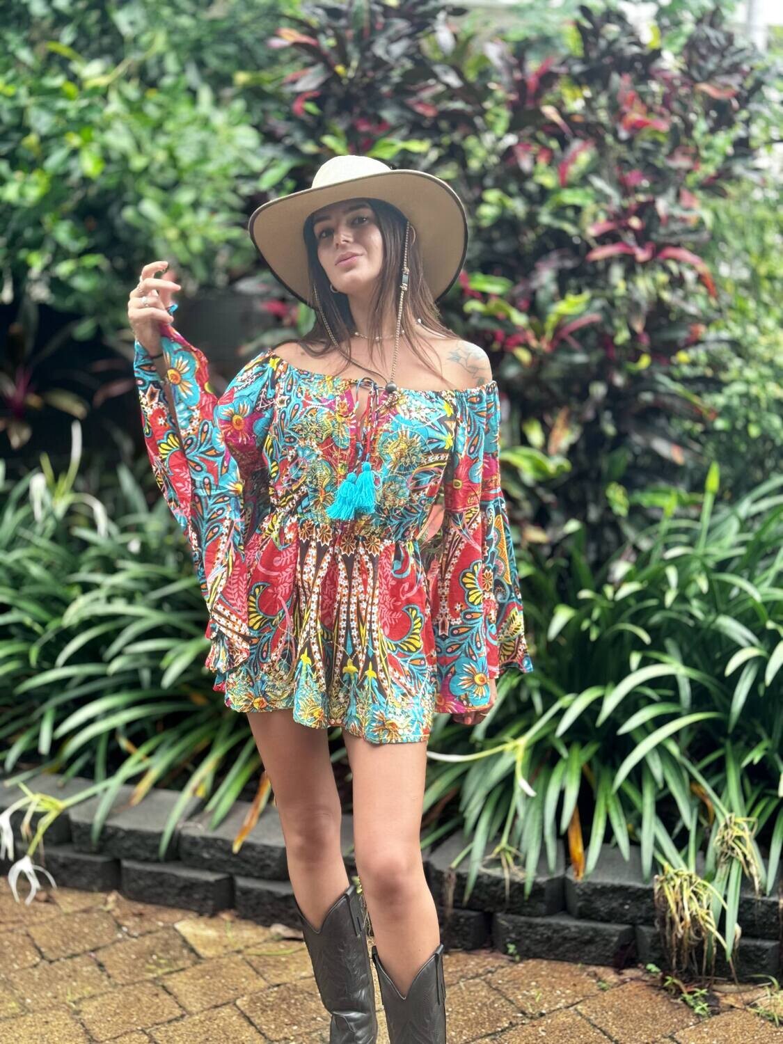 CARMEN BOHO JUMPSUIT