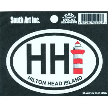 thumbnail image 2 of Hilton Head Island SC South Carolina Oval Car Window Bumper Sticker – Matte Black Decal 2 of 6