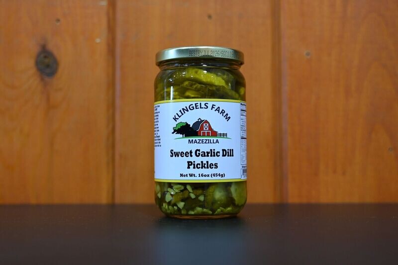 Sweet Garlic Dill Pickles 16oz