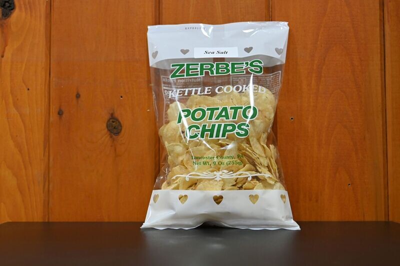 Zerbe's Kettle Cooked Chips Sea Salt 9oz