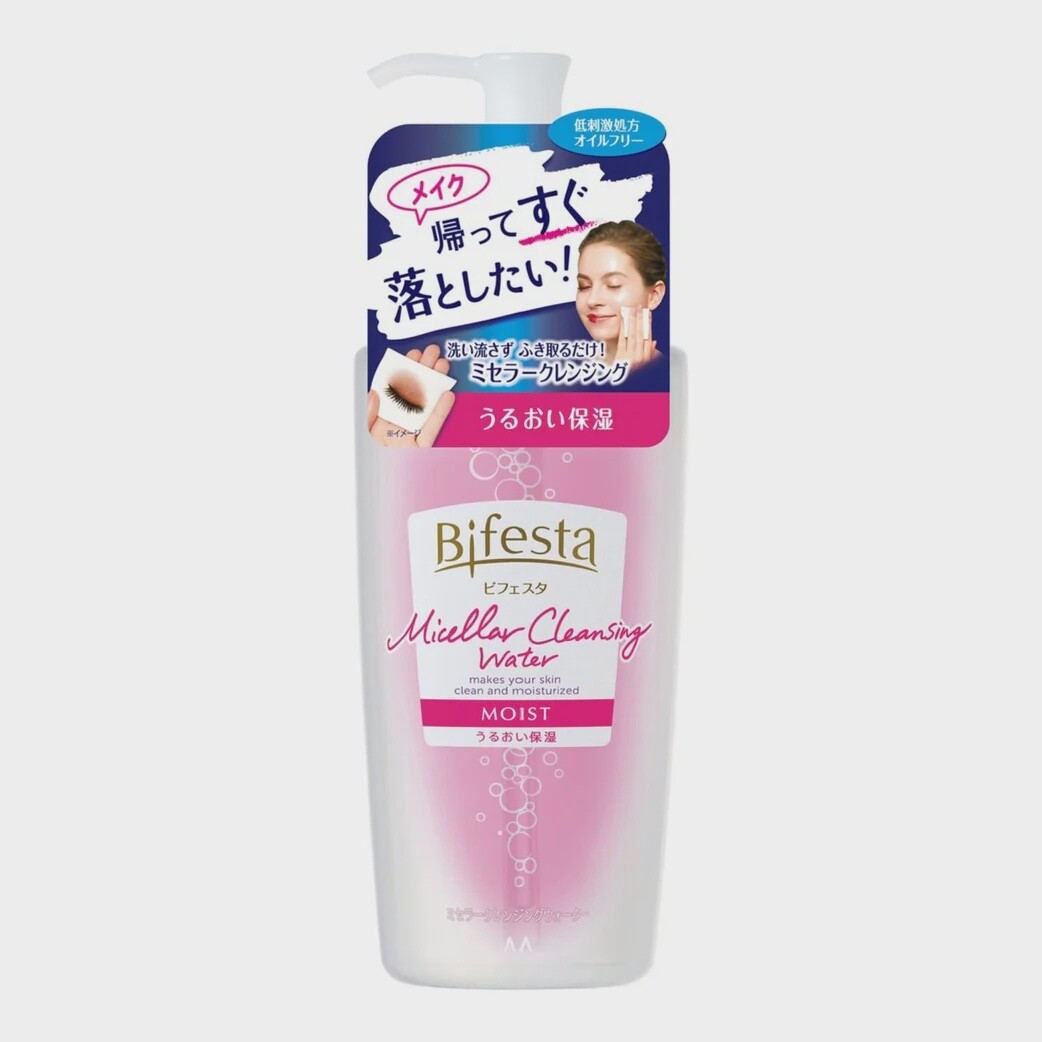 Bifesta Micellar Cleansing Water Moist Type 400ml - Pink