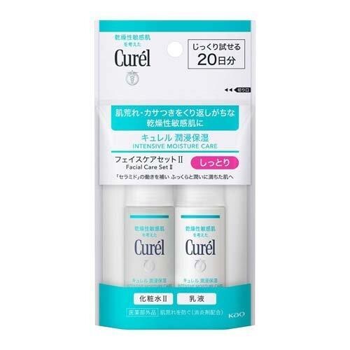 Curél Moisture Facial Care Set II, Moisturizing (Curél Moisture Lotion B3 30ml [Lotion] +  Curél Emulsion C 30ml [Emulsion])