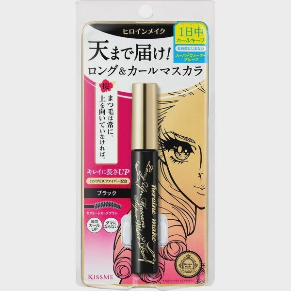 KissMe - Ladies Heroine Make Long Up Mascara Super Waterproof 01 Jet Black Makeup