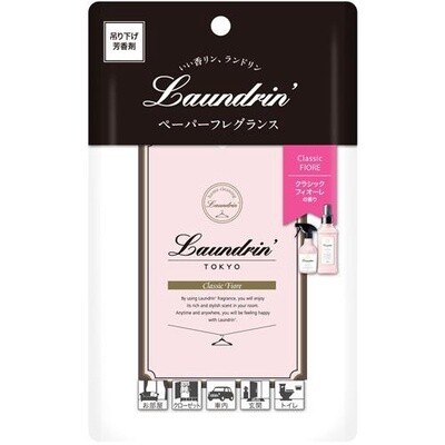 Laundrin&#39; Paper Fragrance  (1 Pack) Hanging Air Freshener - Pink