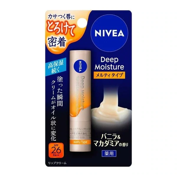 Nivea deep moisture lip balm - Vanilla &amp; Macadamia