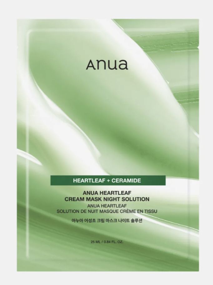 Anua heartleaf + ceramide Night Solution Face Mask 1ea