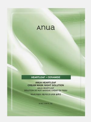Anua heartleaf + ceramide Night Solution Face Mask 1ea