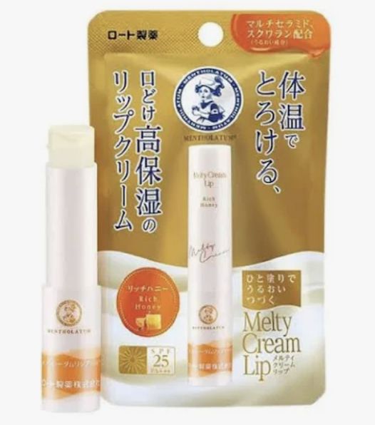 ROHTO Mentholatum Melty Cream Lip Balm - SPF25/PA+++