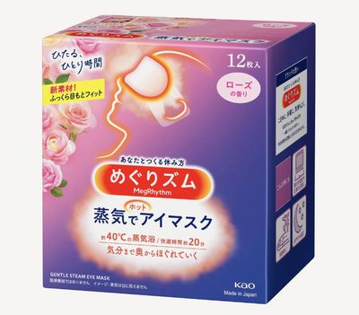 KAO MegRhythm Steam Eye Mask - Rose scent