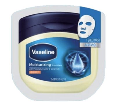 VASELINE Moisturizing Petrolatum Jelly &amp; Ceramide Face Mask  10pcs