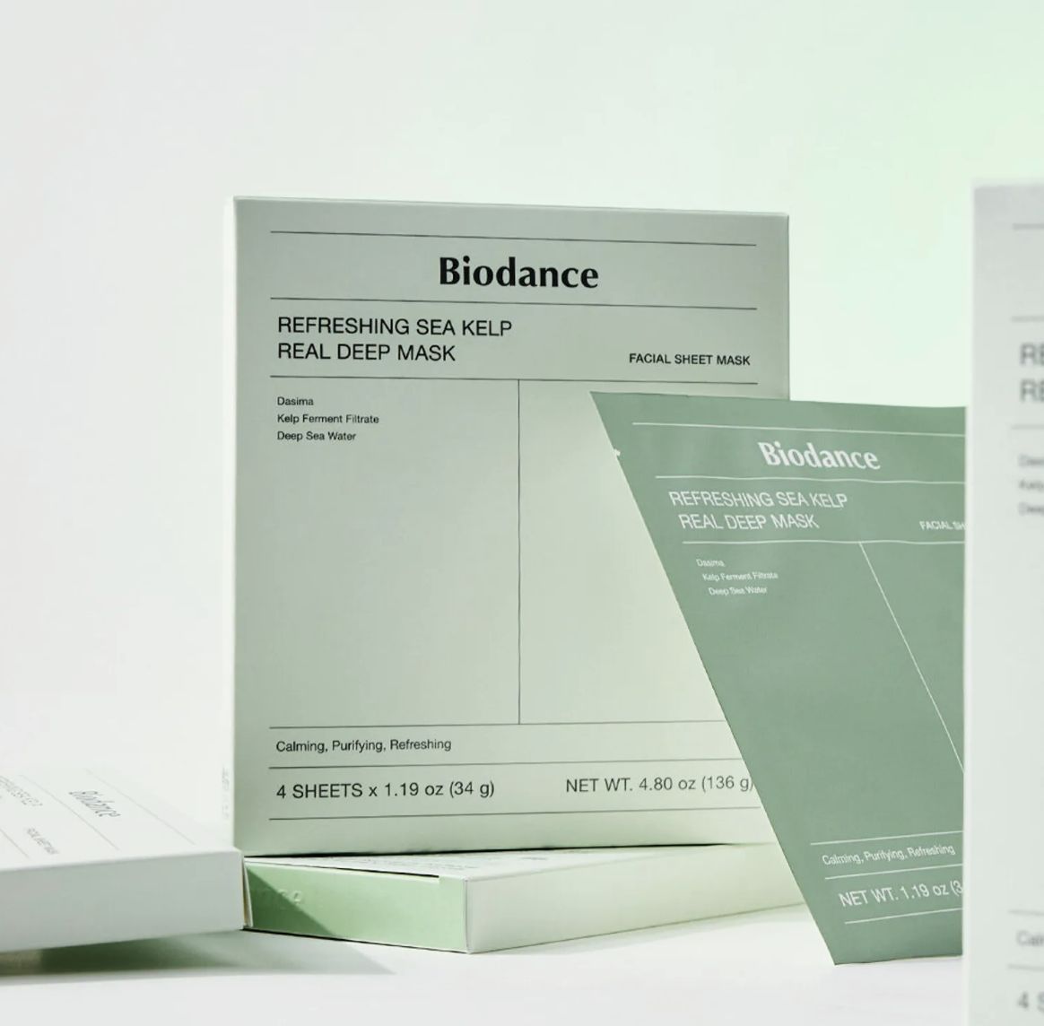 BIODANCE Refreshing Sea Kelp Real Deep Mask 4pcs