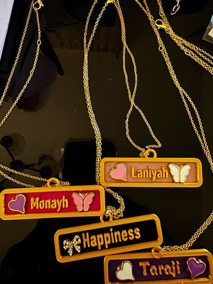 3D Printed Custom Name Necklace