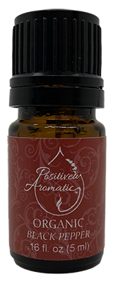 Black Pepper Organic Essential Oil - #170404 Piper nigrum, Size: 5 ml