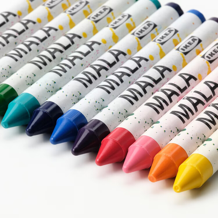 МОЛА Восковой карандаш, разные цвета