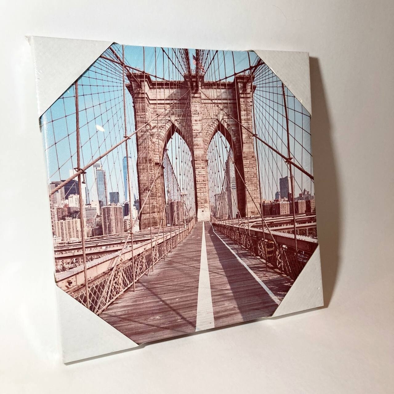 Картина на холсте, Бруклинский мост, 30х30 см