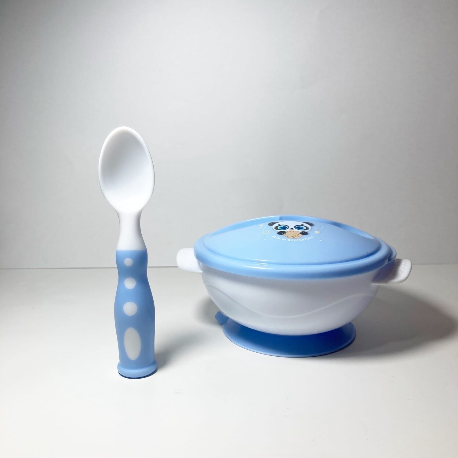 МАЛЫШ Набор детской посуды, 3 предмета, голубой