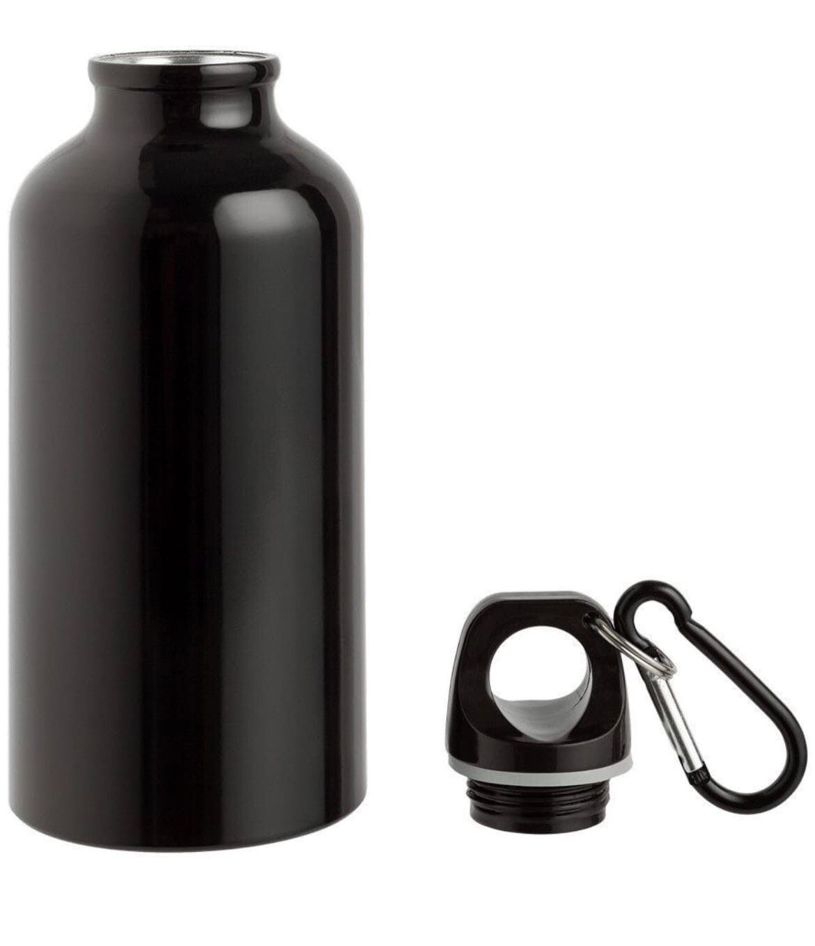 Бутылка для воды, черный, 400 мл