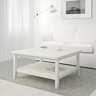 KHIMKI Журнальный стол, белая морилка 90x90 см