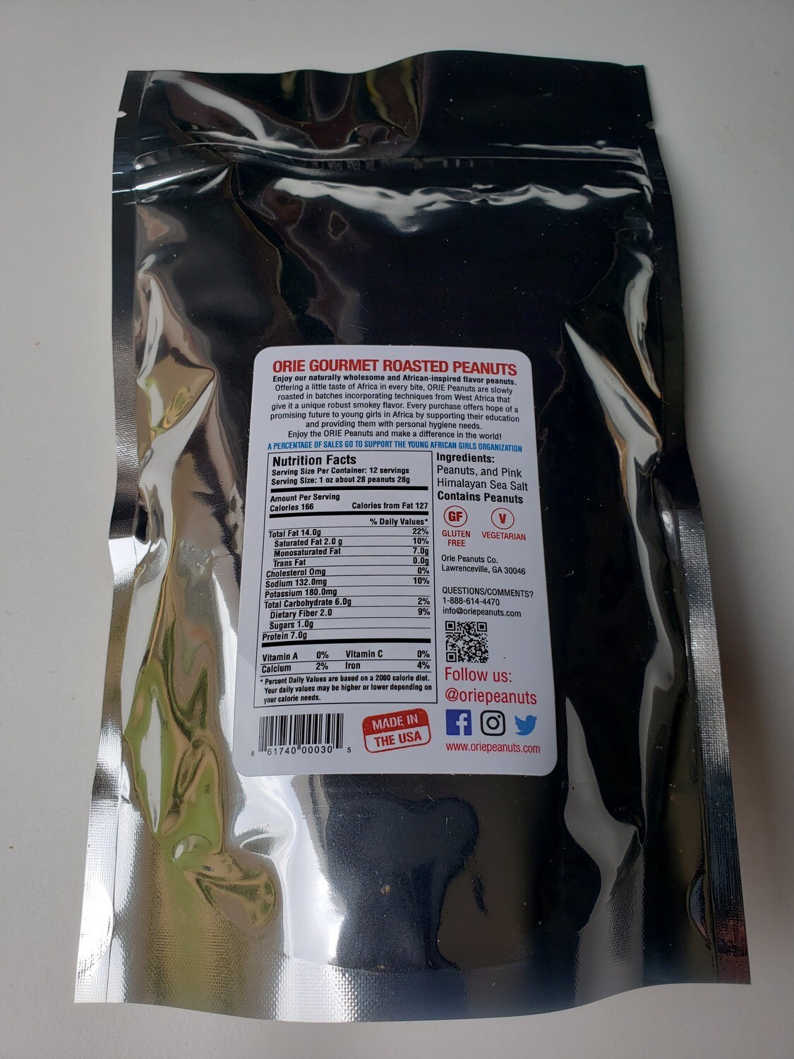 4 Packs of 12 oz Re-sealable Pouch - Lightly Salted