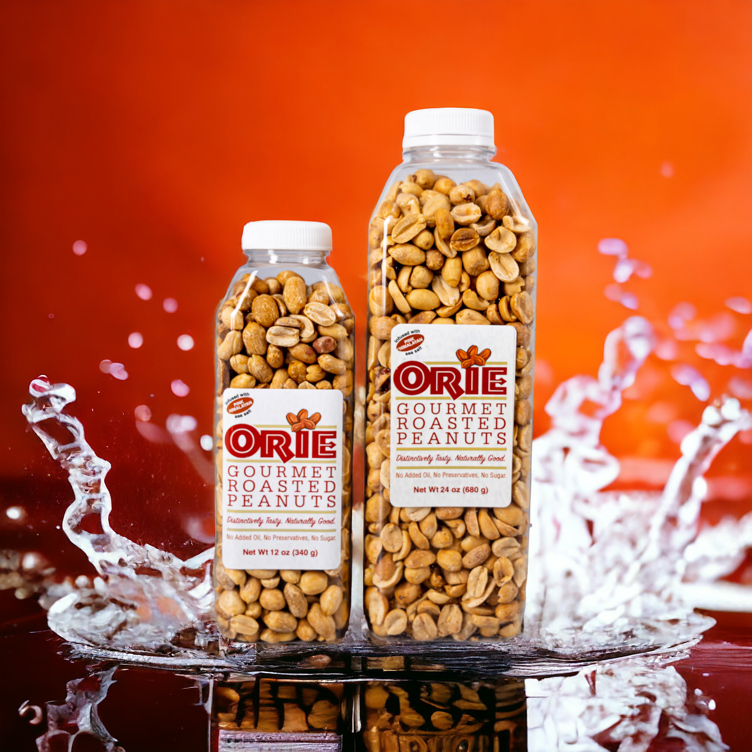 4 Packs PROMO Set - Gourmet Roasted Peanuts - 24 oz Size - Lightly Salted - Peeled