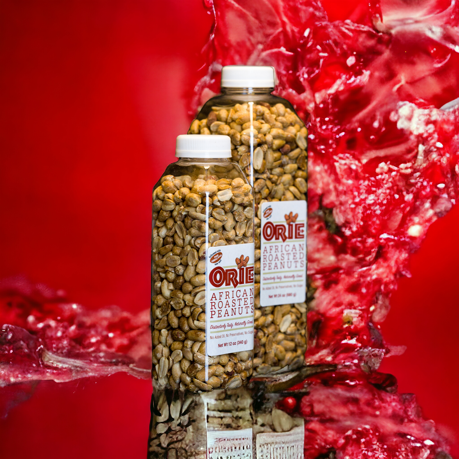 Gourmet Roasted Peanuts - 24 oz Size - Lightly Salted - Peeled
