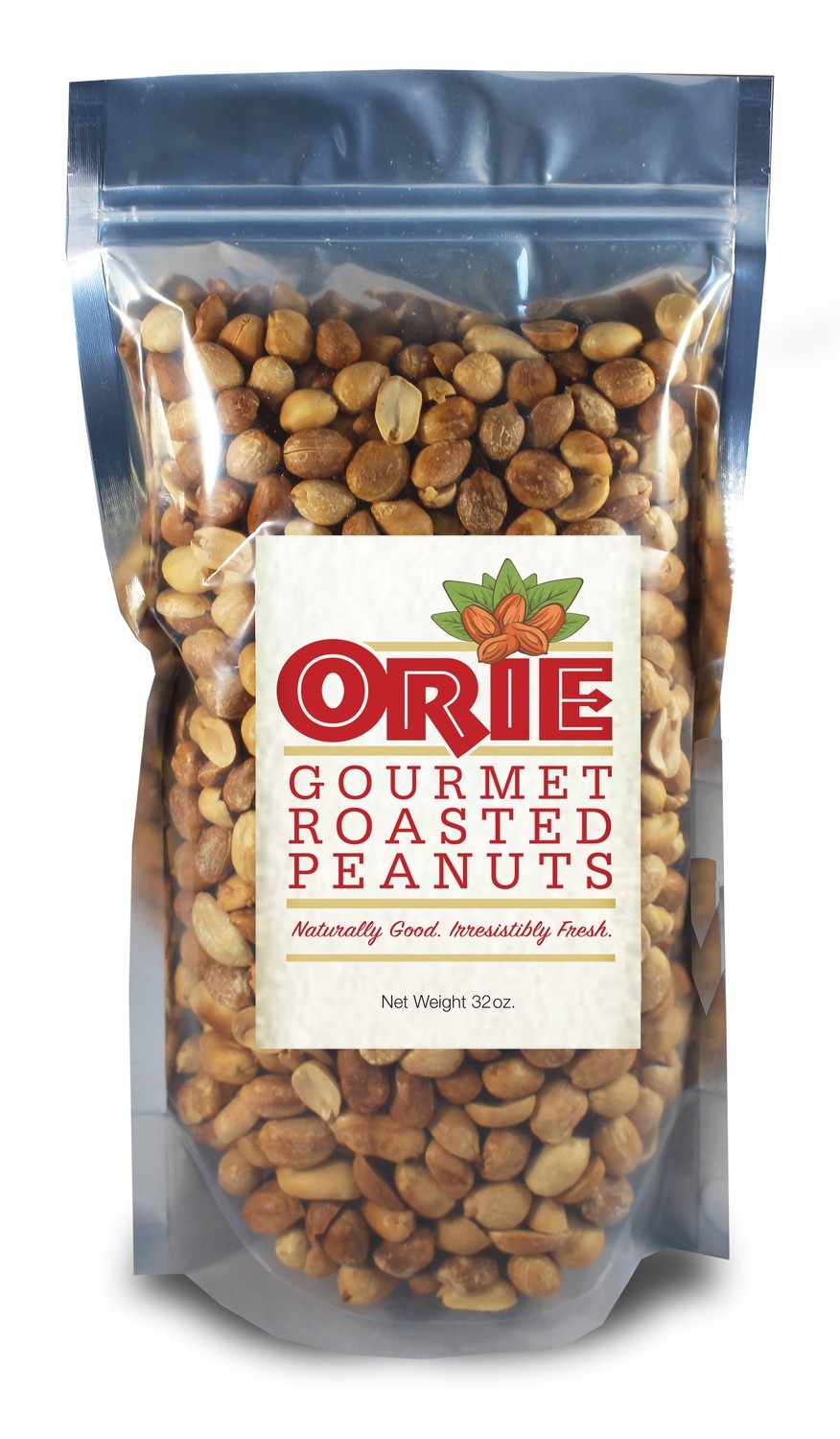 Gourmet Roasted Peanuts - 24 oz Re-sealable Pouch - Lightly Salted