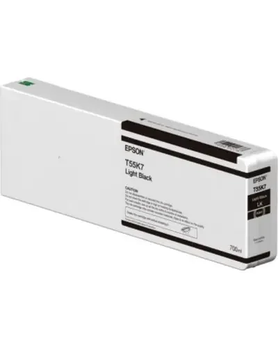 EPSON Tinte light schwarz 700ml T55K7