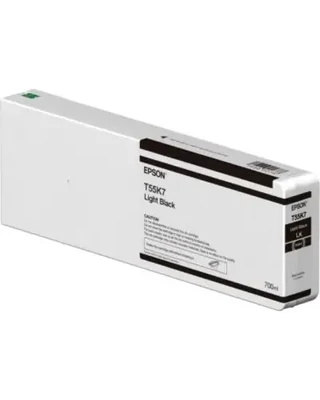EPSON Tinte light schwarz 700ml T55K7