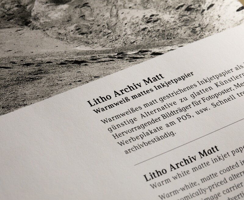Litho Archiv Matt Warmweiss mattes Inkjetpapier 230g