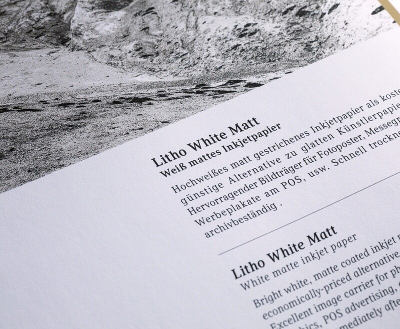 Litho White Matt Weiss mattes Inkjetpapier 230g