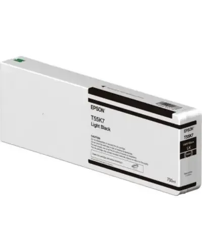 EPSON Tinte light schwarz 700ml T55K7