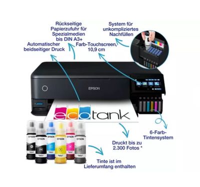 EPSON EcoTank-ET-8550 3in1 Cash Back Aktion